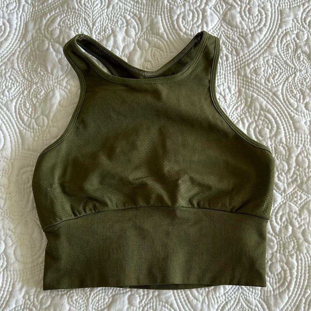 free people high neck sports bra